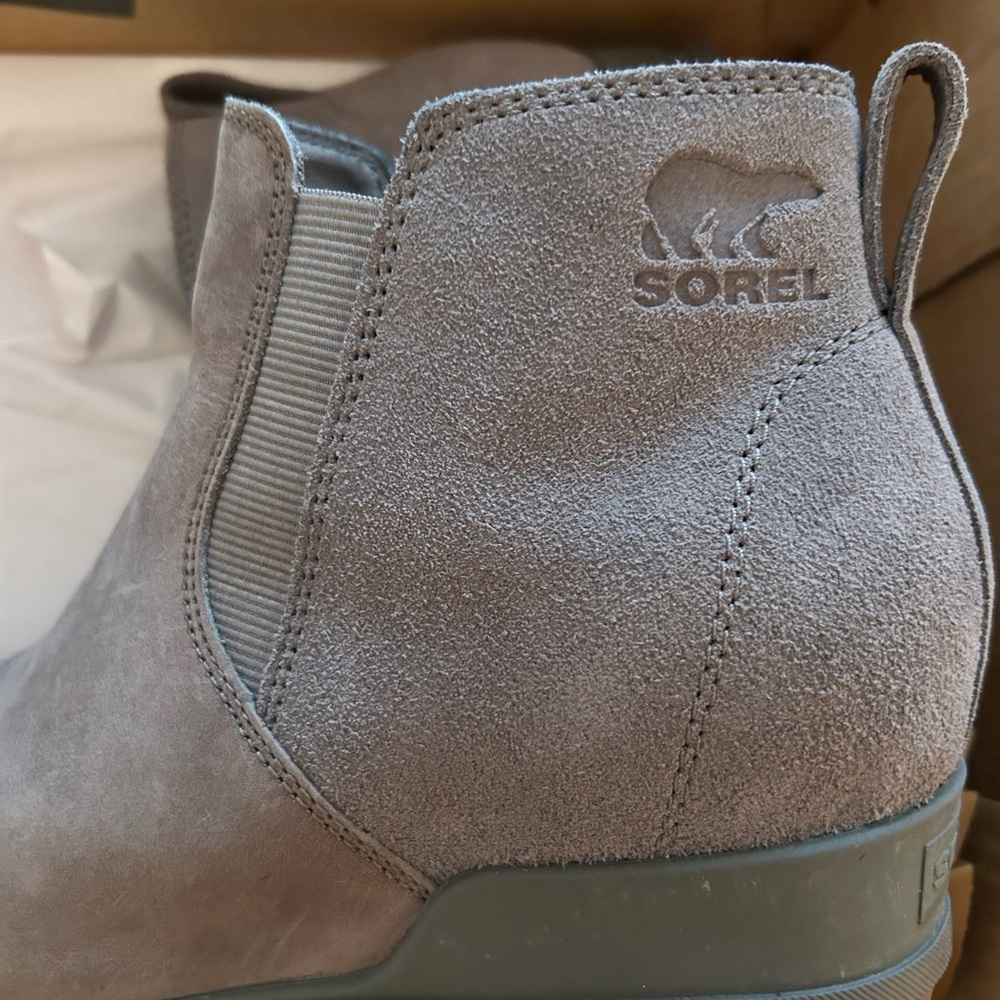 Sorel Gray Chelsea Rain Boots